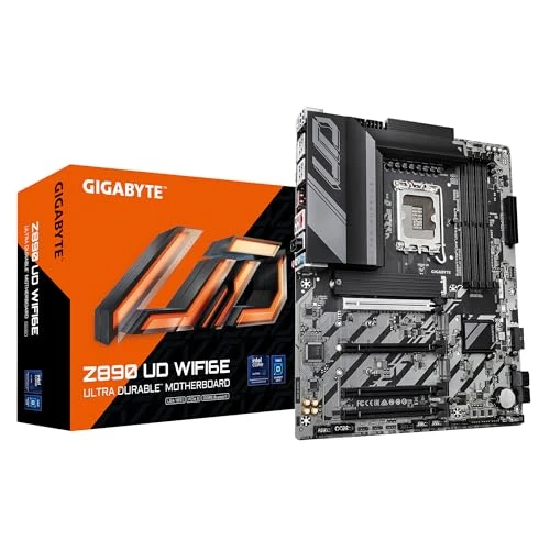GIGABYTE Z890 UD WIFI6E anakart - Intel Core Ultra (Seri 2) CPU'ları, 12+1+2 fazlı VRM'yi, 8800MHz DDR5'e (OC), 1xPCIe 5.0 + 2xPCIe 4.0, Wi-Fi 6E, 2.5GbE LAN, Thunderbolt 4'ü destekler ürün görseli 1