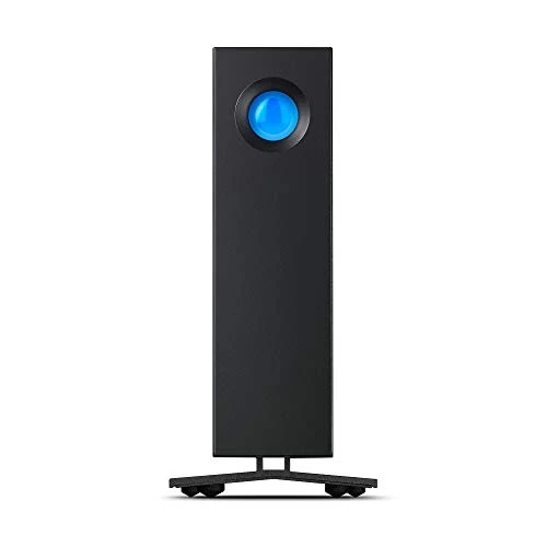 LaCie d2 Professional 14 TB, harici sabit sürücü, 3,5 inç, alüminyum muhafazada, USB C, siyah, dahil. Veri Kurtarma Hizmeti (STHA14000800) ürün görseli 1