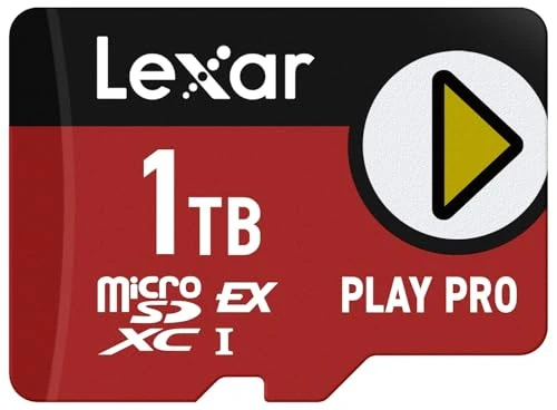 Lexar Express Play Pro Mikro SD Kart UHS-I C10 U3 V30 900/600 MB/s'ye kadar Full HD 4K Video Nintendo Switch 2, ASUS ROG Ally, Steam Deck, Oyun Cihazları (LMSXPS0001T-BNNNU) ile uyumlu ürün görseli 1