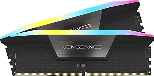 Corsair Vengeance RGB DDR5 RAM 48 GB (2x24 GB) 6000 MHz CL36 Intel XMP iCUE Uyumlu Bilgisayar Belleği - Siyah (CMH48GX5M2E6000C36) ürün görseli 1