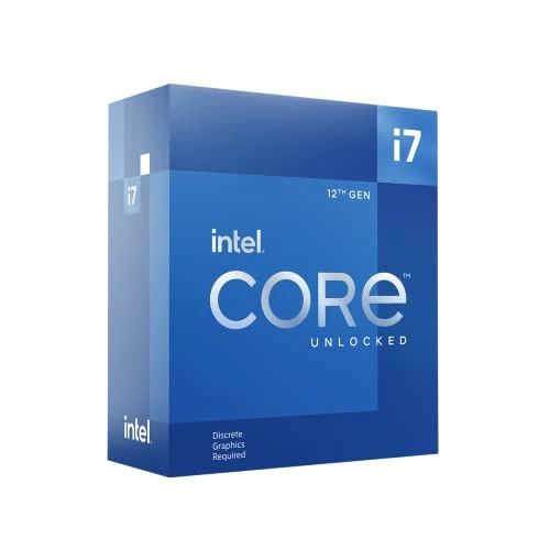 Intel Core i7-12700KF 12. nesil masaüstü işlemci (temel saat hızı: 3,6 GHz Turboboost: 5,0 GHz, 6 çekirdek, LGA1700, RAM DDR4 ve 128 GB'a kadar DDR5) BX8071512700KF ürün görseli 1