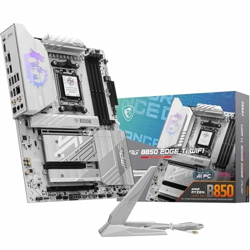 MSI MPG B850 Edge TI WiFi anakart, ATX - AMD Ryzen 9000/8000/7000 işlemcileri, AM5-80A SPS VRM'yi, DDR5 Memory Boost (8400+MT/s OC), PCIe 5.0 x16, M.2 Gen5, Wi-Fi 7, 5G LAN'ı destekler ürün görseli 1