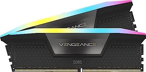 Corsair Vengeance RGB DDR5 RAM 32 GB (2x16 GB) 6200 MHz CL36 Intel XMP iCUE Uyumlu Bilgisayar Belleği - Siyah (CMH32GX5M2B6200C36) ürün görseli 1
