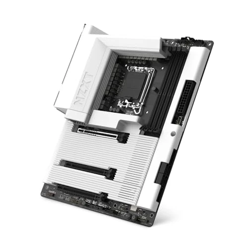 NZXT N7 Z890 - Core Ultra için Intel Z890 LGA 1851 ATX Oyun Anakartı (Seri 2) - 16+1+2, DDR5, 5X M.2, PCIe 5.0, Wi-Fi 6E, 2.5GbE, Thunderbolt 4 - Tam Kapsam - Beyaz ürün görseli 1