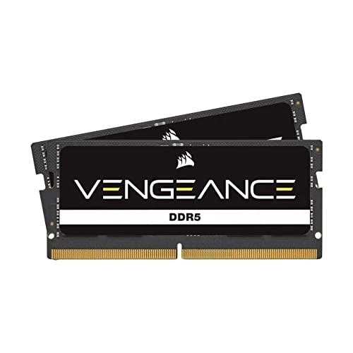 CORSAIR Vengeance SODIMM DDR5 RAM 64GB (2x32GB) 5600MHz CL48-48-48-90 1.10V Intel XMP 3.0 Dizüstü Bilgisayar Belleği - Siyah (CMSX64GX5M2A5600C48) ürün görseli 1