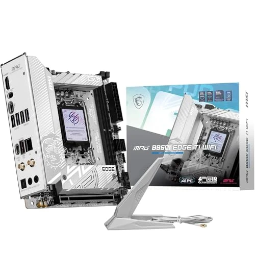 MSI MPG B860I Edge TI WiFi anakart, Mini-ITX - Intel Core Ultra işlemcileri (Seri 2), LGA 1851-110A SPS VRM, DDR5 Memory Boost (8600+ MT/s OC), PCIe 5.0 x16, M.2 Gen5, Wi-Fi 7'yi destekler ürün görseli 1