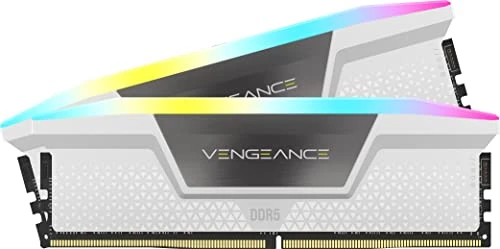 Corsair Vengeance RGB 32GB 2x16GB DDR5 5600MHz CL40 Intel XMP iCUE White CMH32GX5M2B5600C40W