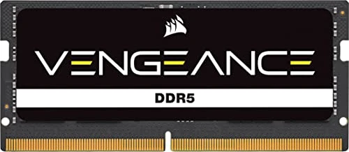 CORSAIR VENGEANCE SODIMM DDR5 RAM 16GB (1x16GB) 4800MHz CL40-40-40-77 1.10V Intel XMP 3.0 Dizüstü Bilgisayar Belleği - Siyah (CMSX16GX5M1A4800C40) ürün görseli 1