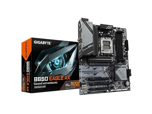 GIGABYTE B650 Eagle AX AM5 LGA 1718 AMD B650 ATX, DDR5 Üçlü M.2, PCIe 5.0, USB 3.2 Gen2x2 Tip-C, AMD Wi-Fi 6E, Realtek GbE LAN ürün görseli 1