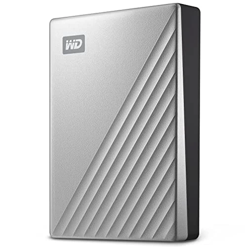 WD 2TB Mac için My Passport Ultra, Cihaz yönetimi, yedekleme ve parola korumasına yönelik yazılımla birlikte USB-C'ye hazır Taşınabilir HDD - Gümüş ürün görseli 1