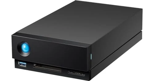 LaCie 1big Dock HDD 16 TB harici sabit sürücü, Thunderbolt 3, USB, PC Mac iPad ve iPhone, Veri Kurtarma Hizmeti (STHS16000800) ürün görseli 1