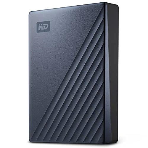WD My Passport Ultra Harici Sabit Sürücü 4 TB (Mobil Depolama, Metal Kasa, İndirilebilir Yazılım, Otomatik Yedeklemeler, Şifre Koruması) Mavi - ayrıca PC, Xbox, PS4 ve PS5 ile uyumludur ürün görseli 1