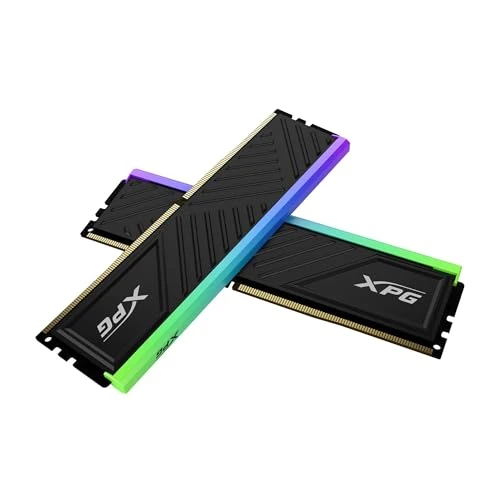XPG SPECTRIX D35G RGB DDR4 3200MHz CL16 16GB (2x8GB) PC4-25600 RAM 288 Pimli UDIMM Masaüstü Bellek Kiti Siyah Soğutucu (AX4U32008G16A-DTBKD35G) ürün görseli 1