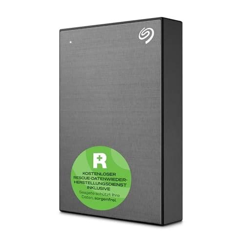 Seagate One Touch 5 TB Taşınabilir Harici Sabit Sürücü, Şifre Erişimli Donanım Şifreleme, PC, Dizüstü Bilgisayar ve Mac, Xbox One ve Serisi, PS4, PS5, USB 3.0, Uzay Grisi, Kurtarma Hizmeti,STKZ5000404 ürün görseli 1