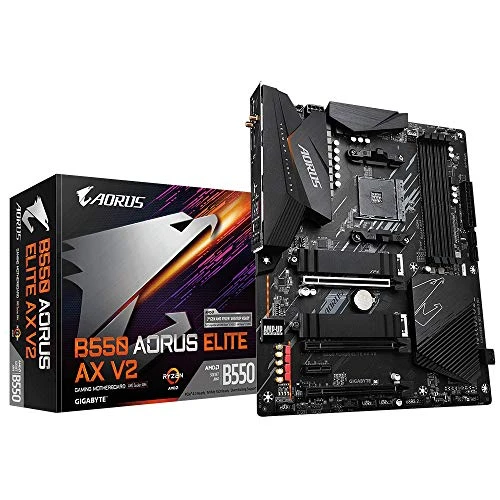GIGABYTE B550 AORUS Elite AX V2 anakart - AMD Ryzen 5000 CPU'lar, 12+2 fazlı VRM, 4733 MHz'e kadar DDR4, 1xPCIe 4.0 + 1xPCIe 3.0 M.2, Wi-Fi 6E, 2.5GbE LAN, USB 3.2 Gen 2 ürün görseli 1