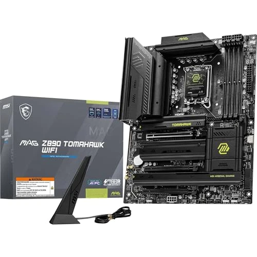 MSI MAG Z890 Tomahawk WiFi anakart, ATX - Intel Core Ultra işlemcileri (Seri 2), LGA 1851 - DDR5 Memory Boost 4 x DDR5 (9200+ MT/s OC), 1 x PCIe 5.0 x16, 1 x M.2 Gen5, 5G LAN, Wi-Fi 7'yi destekler ürün görseli 1