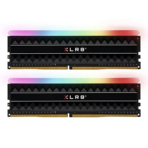PNY XLR8 Gaming REV RGB 16 GB (2x8 GB) DDR4 3200 MHz (PC4-25600) CL16 1,35 V Çift Kanallı Masaüstü (DIMM) Bellek, Siyah ürün görseli 1