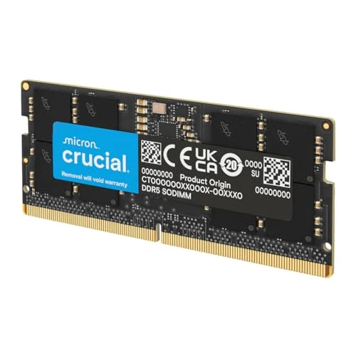 Crucial DDR5 RAM 24 GB 5600 MHz SODIMM, dizüstü bilgisayar/dizüstü bilgisayar için RAM, Mini PC (ayrıca 5200 MHz / 4800 MHz) CL46 - CT24G56C46S5 ürün görseli 1