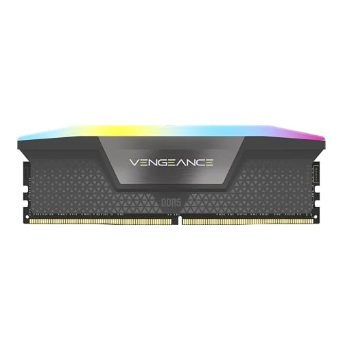 Corsair Vengeance RGB DDR5 16GB 1x16GB 6000MHz CL36 AMD Expo Intel XMP 3.0 Gri CMH32GX5M1E6000Z38