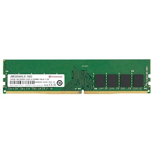 Transcend 16 GB Uzun DIMM bellek modülü DDR 3200 MHz - JM3200HLE-16G ürün görseli 1