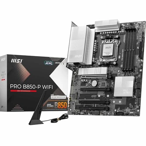 MSI PRO B850-P WiFi anakart, ATX - AMD Ryzen 9000/8000/7000 işlemcileri destekler, AM5 - DDR5 Memory Boost (8200+ MT/s OC), PCIe 5.0 x16 ve 4.0 x16, M.2 Gen5, Wi-Fi 7, 5G LAN ürün görseli 1