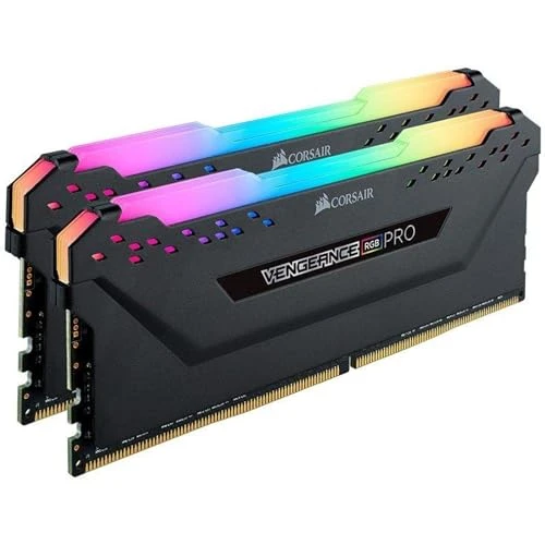 Corsair CMW16GX4M2A2666C16 RGB PRO 16 GB (2x 8 GB) DDR4 2666 MHz C16 XMP 2.0 Meraklısı LED Aydınlatma Bellek Kiti Siyah ürün görseli 1