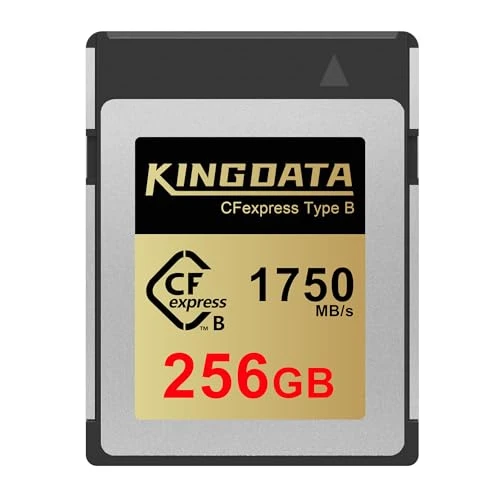 KINGDATA CFexpress Type B 256 GB, 1750 MB/s'ye kadar okuma, kamera için CF Express Type B kart hafıza kartı, RAW kayıtlar ve 8K videolar için mükemmel ürün görseli 1