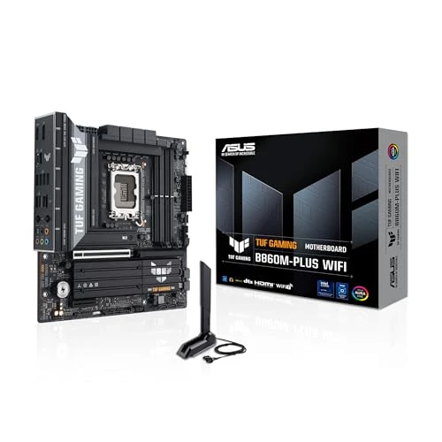 ASUS TUF Gaming B860M-PLUS WiFi anakart soketi Intel LGA 1851 (Intel B860, mATX, DDR5 bellek, PCIe 5.0, 2X PCIe 4.0 M.2, WiFi 7, Aura Sync) ürün görseli 1