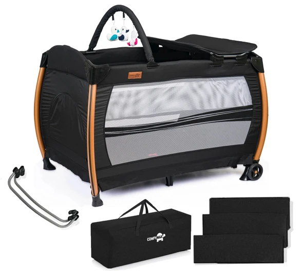 Comfymax Power Park Yatak Oyun Parkı 70x110 - Cosmos Black ürün görseli 1