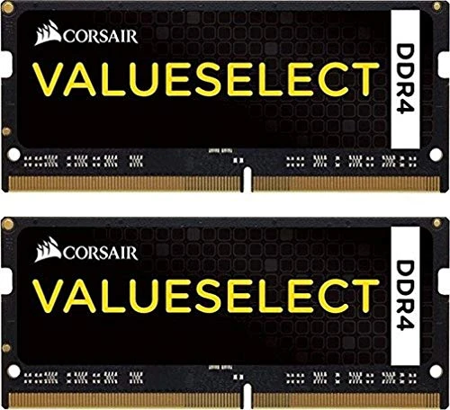 Corsair Değer Seçimli SODIMM 16 GB (2x8 GB) DDR4 2133 MHz C15 Dizüstü/Dizüstü Bilgisayarlar için Bellek - Siyah CMSO16GX4M2A2133C15 Tek boyut ürün görseli 1