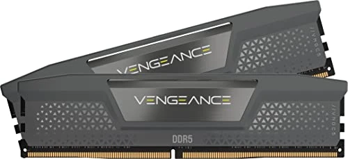 CORSAIR VENGEANCE DDR5 64GB (2x32GB) DDR5 5200MHz CL40 AMD EXPO Intel XMP iCUE Uyumlu Bilgisayar Belleği - Gri (CMK64GX5M2B5200Z40) ürün görseli 1