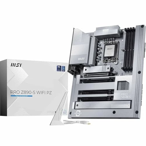 MSI PRO Z890-S WiFi PZ anakart, Back-Connect ATX - Intel Core Ultra işlemcileri (Seri 2), LGA 1851 - DDR5 Memory Boost (8600+ MT/s OC), PCIe 5.0 x16, M.2 Gen5, Wi-Fi 7, 2.5G LAN'ı destekler ürün görseli 1