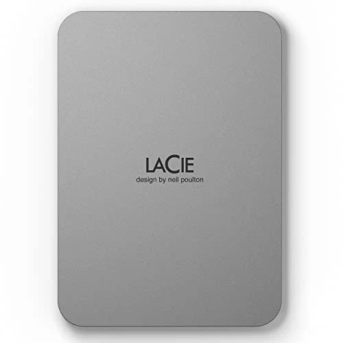 LaCie Mobile Drive Moon 4 TB, taşınabilir harici sabit sürücü, 2,5 inç, Mac ve PC, gümüş, dahil. Veri Kurtarma Hizmeti (STLP4000400) ürün görseli 1