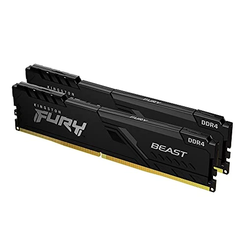 Kingston FURY Beast 64 GB (2x32 GB) 3600 MHz DDR4 CL18 Masaüstü Bellek Seti, 2 KF436C18BBK2/64 ile ürün görseli 1