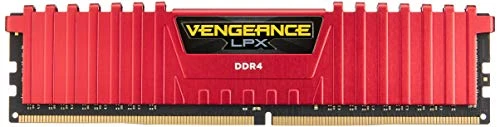 Corsair Vengeance LPX 16 GB (2x8 GB) DDR4 2400 MHz C14 XMP 2.0 Yüksek Performanslı Masaüstü Bellek Seti, Kırmızı ürün görseli 1