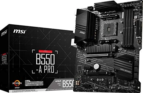 MSI B550-A PRO ProSeries Anakart (AMD AM4, DDR4, PCIe 4.0, SATA 6 Gb/s, M.2, USB 3.2 Gen 2, HDMI/DP, ATX) ürün görseli 1