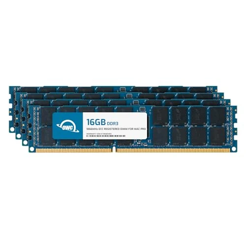 OWC - 64 GB Bellek Yükseltme Kiti - Mac Pro 2013 Sonu Modelleri için 4 x 16 GB PC14900 DDR3 ECC-R 1866 MHz DIMM ürün görseli 1
