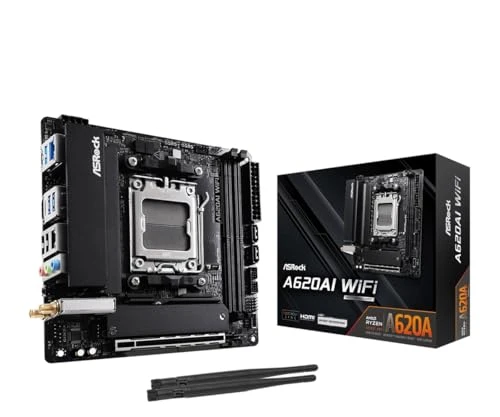 ASRock A620AI WiFi AM5 mITX HDMI DDR5 Perakende ürün görseli 1