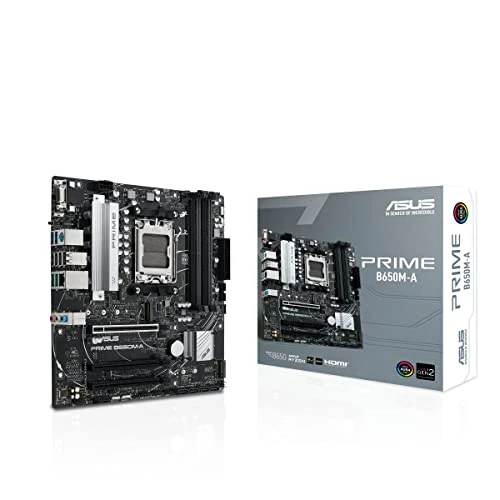ASUS Prime B650M-A CSM anakart soketi AMD AM5 (Ryzen 7000, micro-ATX, DDR5 bellek, PCIe 5.0, WiFi 2.5G Ethernet, BIOS Flashback, USB 3.2 Gen 2, Aura Sync), 90MB1C10-M0EAYC ürün görseli 1