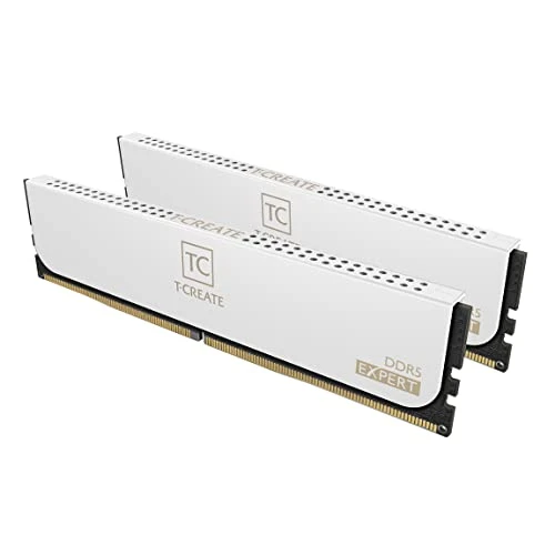 TEAMGROUP T-CREATE EXPERT Hız Aşırtma 10L DDR5 32 GB Kit (2 x 16 GB) 6000 MHz (PC5-48000) CL30 Intel XMP 3.0 ve AMD EXPO Uyumlu Masaüstü Bellek Modülü Ram Beyaz - CTCWD532G6000HC30DC01, Beyaz-UDIMM ürün görseli 1