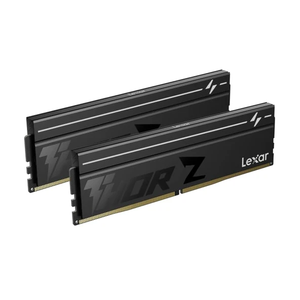 Lexar Thor Z Serisi OC DDR5 RAM 32GB Kit (2x16GB) 6000MHz CL36, DRAM 288pin UDIMM Masaüstü Belleği, PC Belleği Intel XMP 3.0/AMD EXPO için Yüksek Performanslı Bilgisayar Belleği, AI, Oyun, 1,4V ürün görseli 1