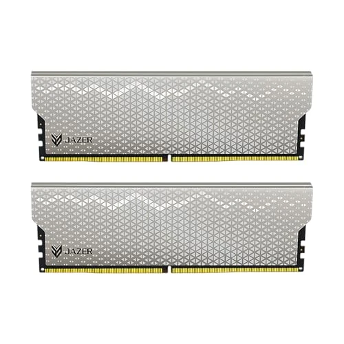 JAZER DDR5 RAM 32 GB Kit (2x16 GB) Oyun Bilgisayarı için 6000 MHz CL28 RAM, XMP 3.0/EXPO ile Yüksek Performanslı Bellek 288-Pin UDIMM, CL28-35-35-76, 1,4 V ürün görseli 1