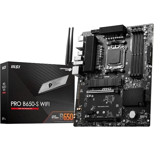 MSI PRO B650-S WiFi anakart, ATX - Ryzen 9000, 8000 ve 7000 serisi işlemcileri destekler, AM5 - DDR5 Memory Boost 6000+MHz/OC, 2 x PCIe 4.0 x16, 2 x M.2 Gen4, Wi-Fi 6E ürün görseli 1