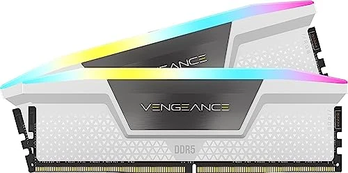 Corsair Vengeance RGB 32GB 2x16GB DDR5 6400MHz CL36 Intel XMP White CMH32GX5M2B6400C36W