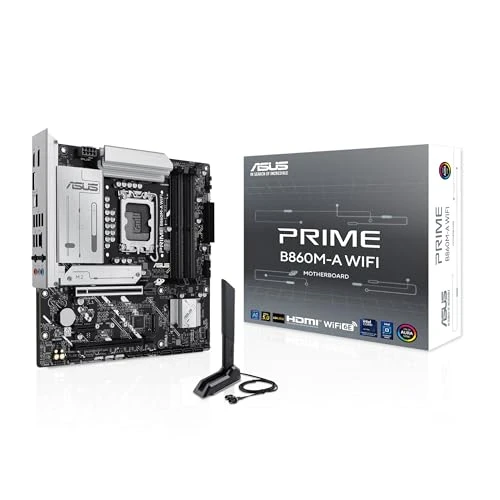 ASUS Prime B860M-A WiFi Oyun Anakartı Soketi Intel LGA 1851 (Intel B860, mATX, DDR5 Bellek, PCIe 5.0, 1x PCIe 4.0 M.2, WiFi 6E, Aura Sync) ürün görseli 1