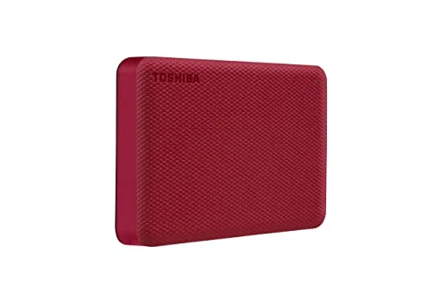Toshiba Canvio Advance HDTCA40XR3CA Taşınabilir Harici Sabit Sürücü 4 TB USB 3.0 Kırmızı ürün görseli 1