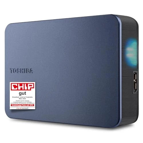 Toshiba 4 TB Canvio Gaming Taşınabilir Harici Sabit Sürücü USB 3.2 Gen 1, PlayStation ve Xbox Black için (HDTX240EK3CA) ürün görseli 1