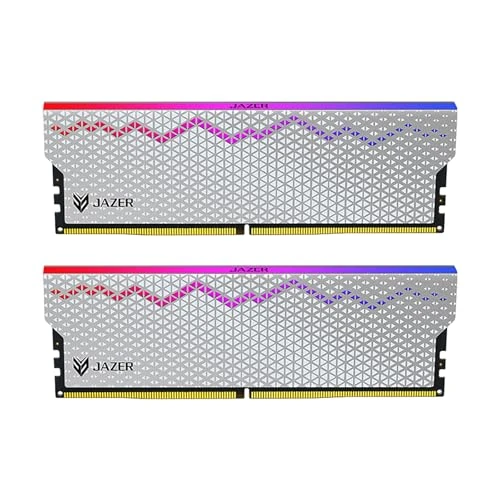 JAZER 32GB DDR5 RAM Kiti (2x16GB) 6000MHz CL28 RGB Oyun RAM'i, XMP 3.0/EXPO için 288-Pin UDIMM Yüksek Hızlı Masaüstü Belleği, PC Bilgisayar ürün görseli 1