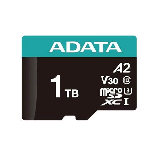 ADATA AUSDX1TUI3V30SA2-RA1 Hafıza Kartı 1 TB MicroSDXC UHS-I, AUSDX1TUI3V30SA2-RA1 ürün görseli 1
