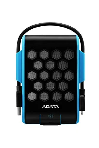 ADATA HD720 - 2 TB, USB 3.2 Gen.1'e sahip harici sabit sürücü, IP68 koruma sınıfı, siyah-mavi ürün görseli 1